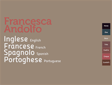 Tablet Screenshot of francescaandolfo.com